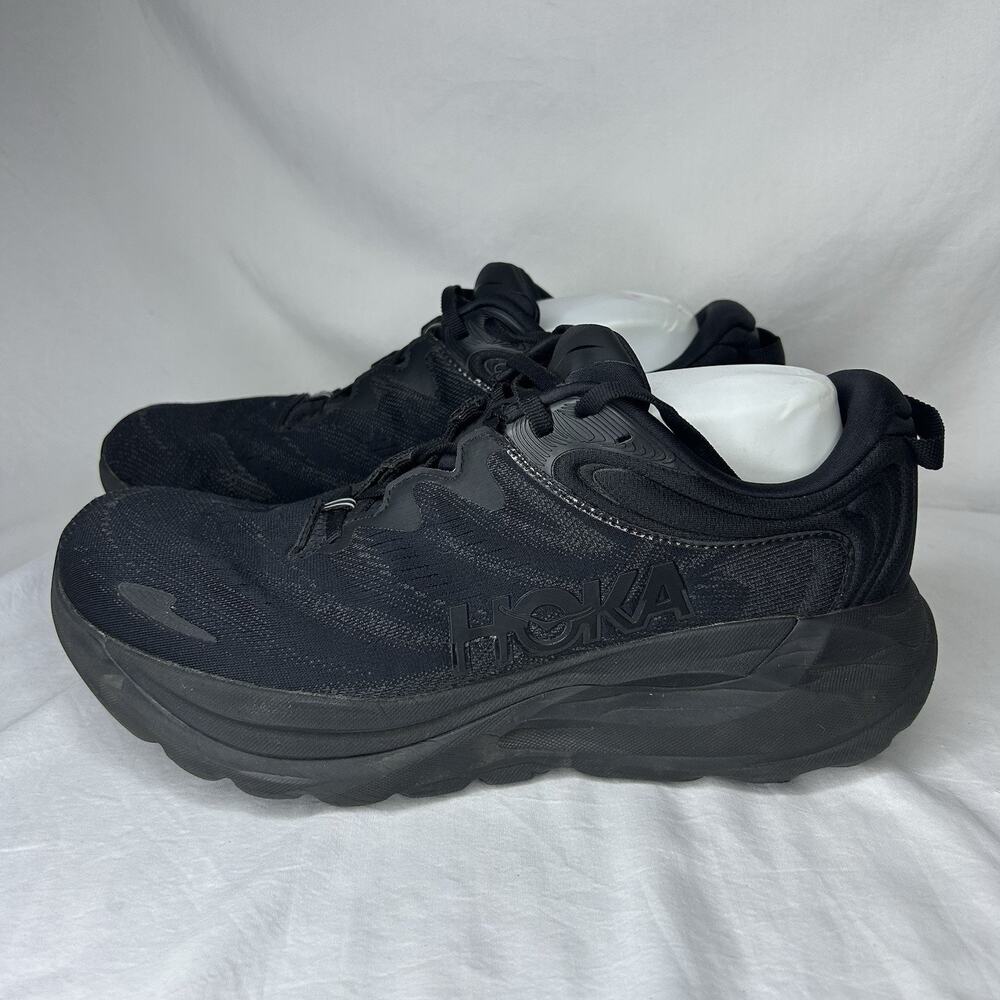Hoka One One Gaviota 6 Wide Men's Size US 10.5 2E Black Athletic Running Shoes